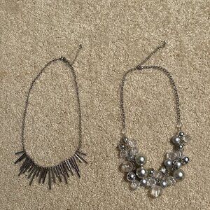 2 Silver Necklaces